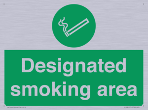 Designated smoking area